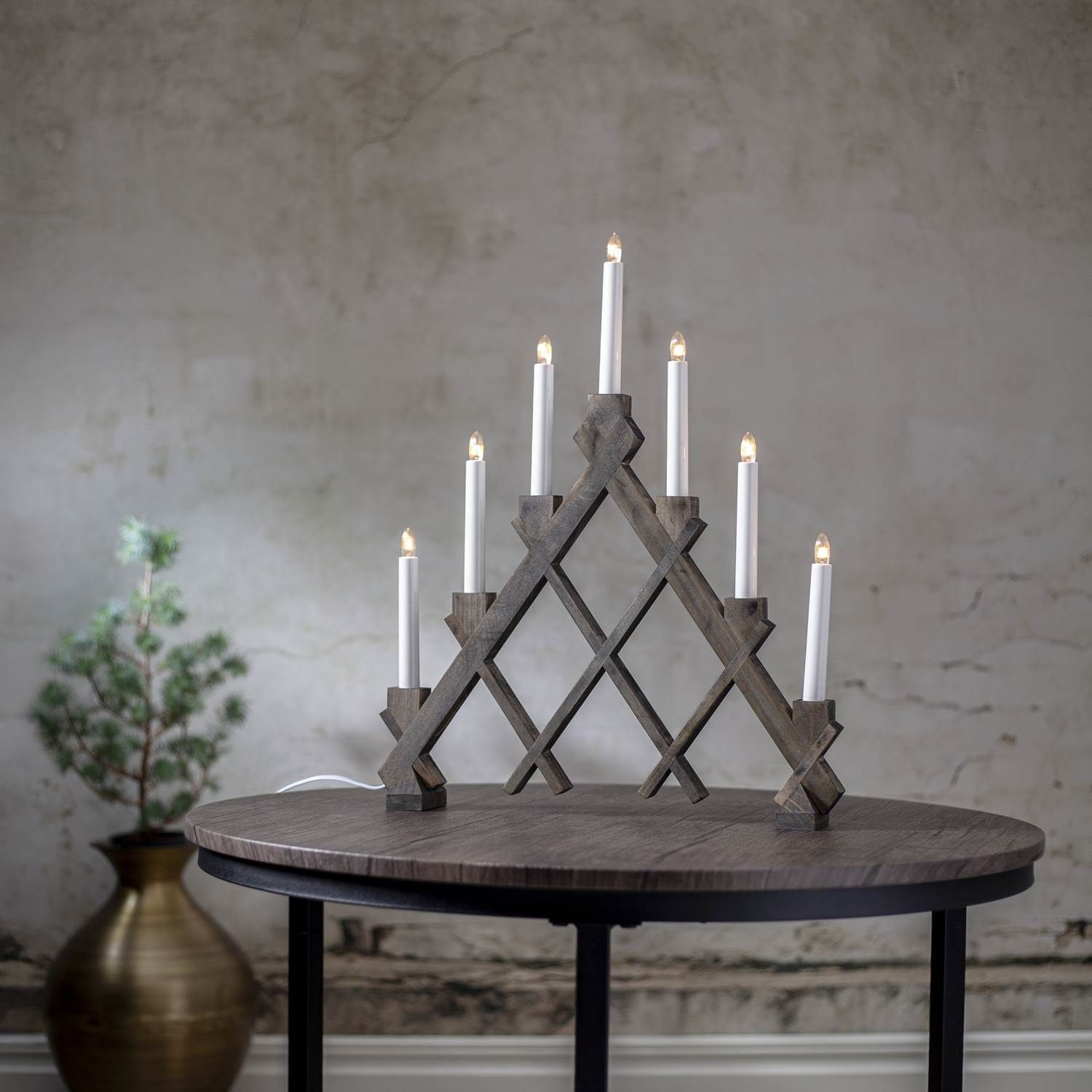 7391482077424 Star Trading Rut 7 arm brun adventsstage Lamper,Julebelysning,Julebelysning 2190012682 Rut