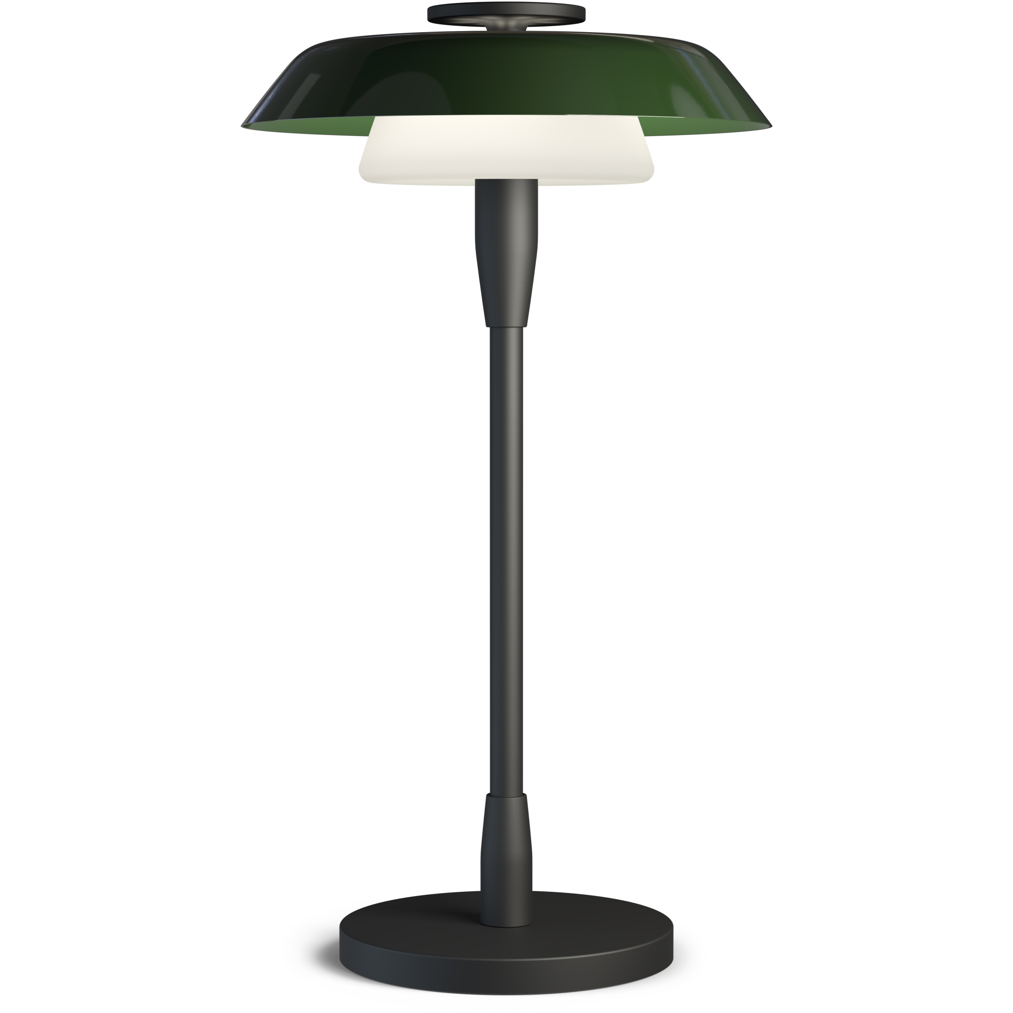7391534011826 Belid Horisont sort/blank grøn - Bordlampe Lamper,Bordlamper,Bordlamper 82400009800 4407526