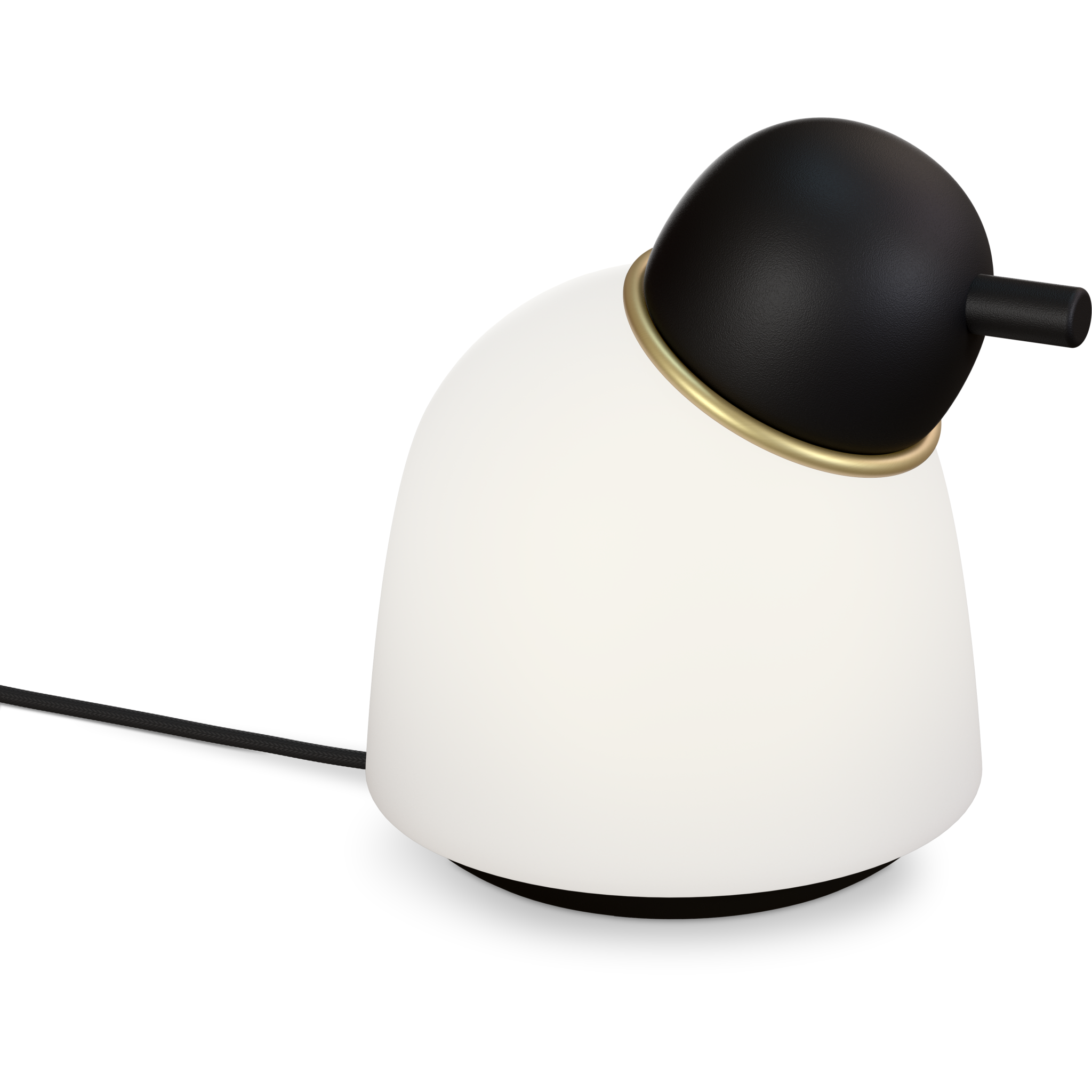 7391534013431 Belid Bird sort/messing opalglas - Bordlampe Lamper,Bordlamper,Bordlamper 82400009670 4824534389