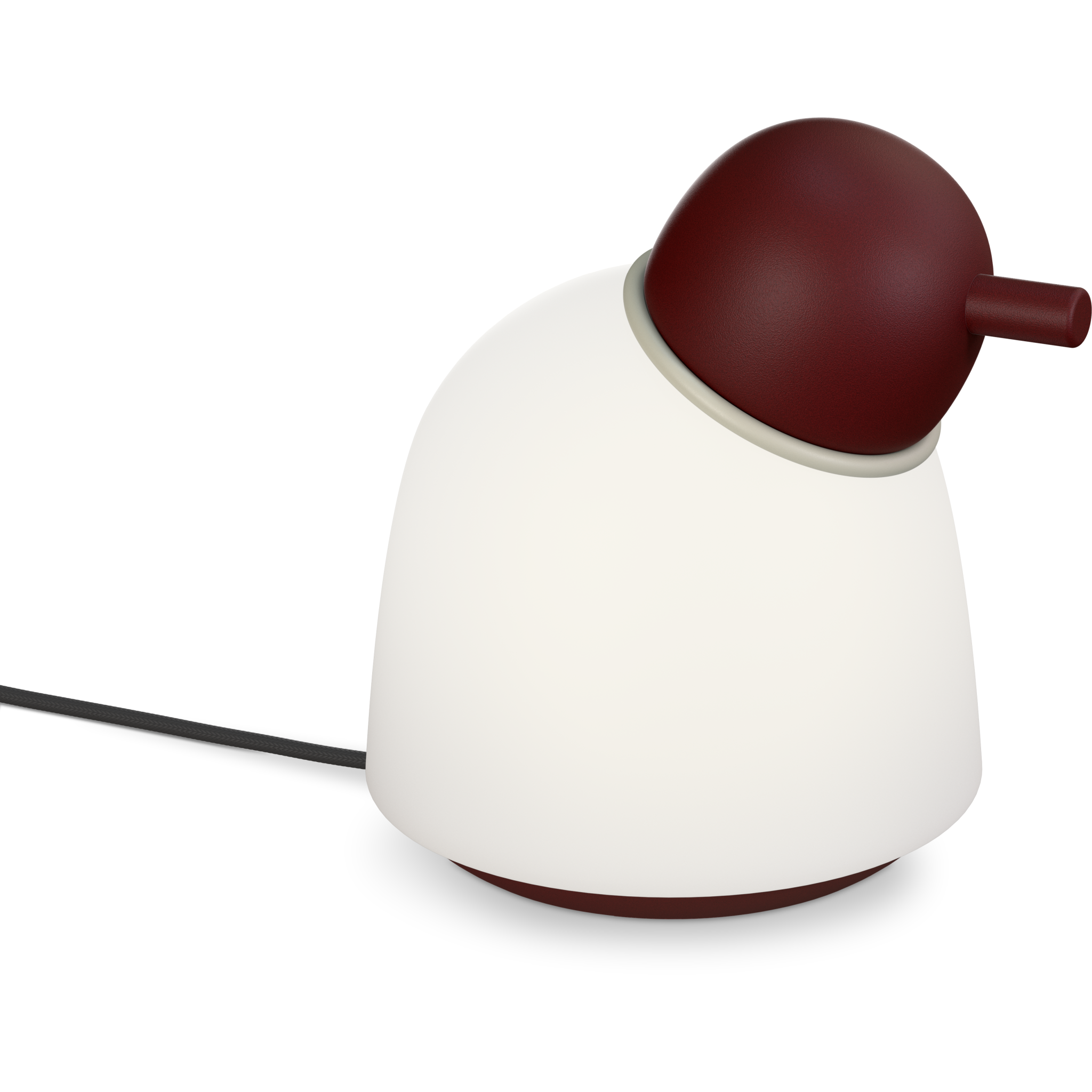 7391534013448 Belid Bird mørkrød/sand opalglas - Bordlampe Lamper,Bordlamper,Bordlamper 82400009680 4824535389