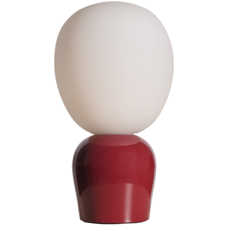 7391534301743 Belid Buddy vinrød/opal glas bordlampe Lamper,Bordlamper,Bordlamper 82400014100 