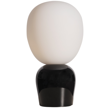7391534301781 Belid Buddy blank sort/opal glas bordlampe Lamper,Bordlamper,Bordlamper 82400014080 