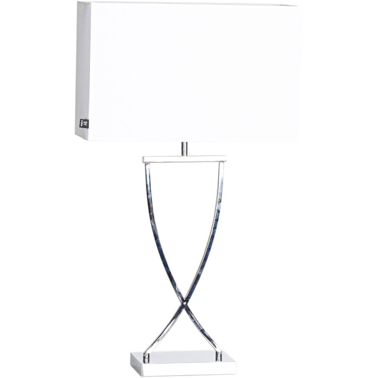 7391741204486 By Rydéns Omega 69 hvid/krom - Bordlampe Lamper,Bordlamper,Bordlamper 2190003569 121404