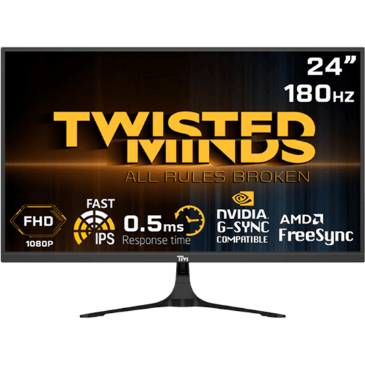 Twisted Minds Flat Gaming Monitor 24'' FHD - 180Hz, TM24FHD1