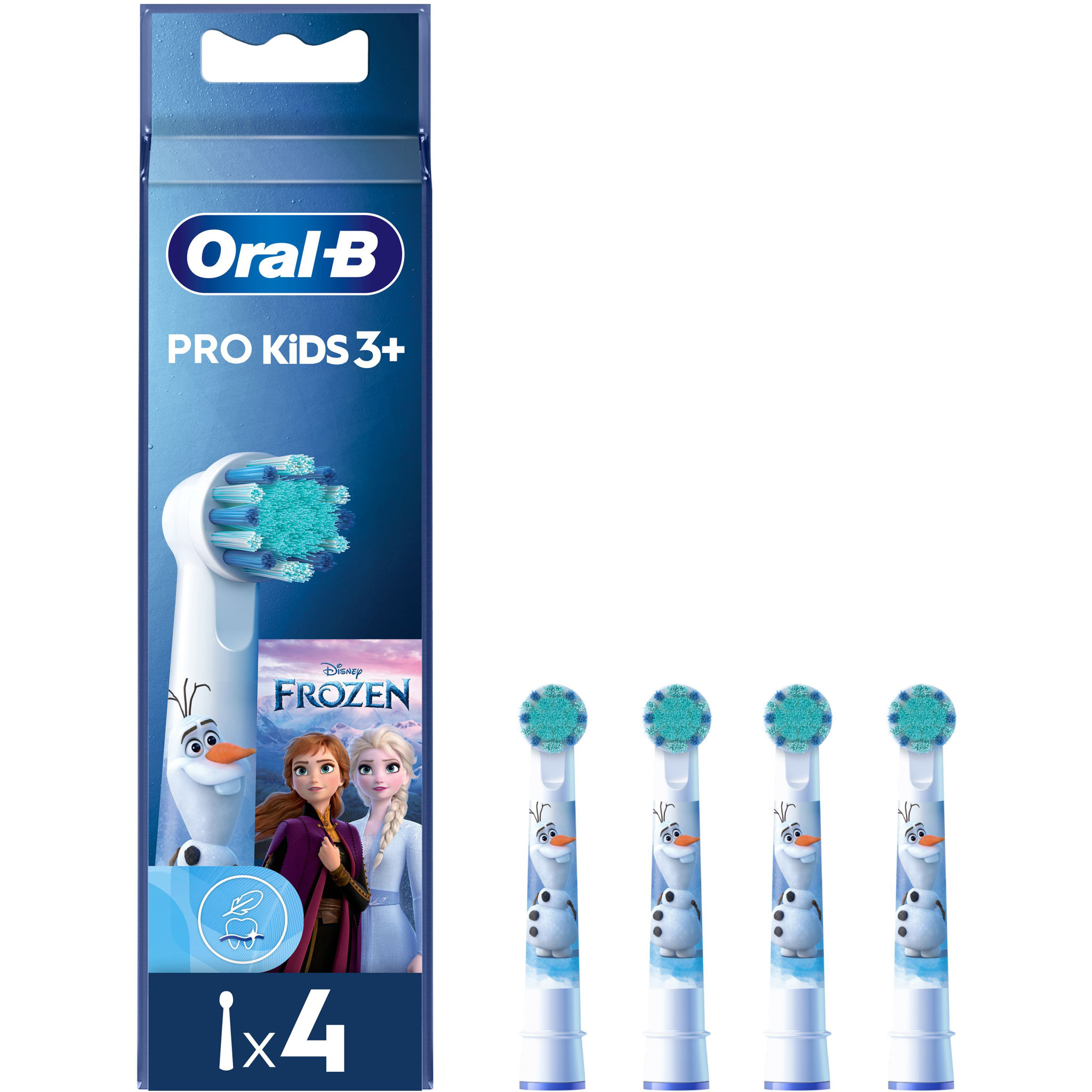 8006540804087 Oral-B Refill Frozen 4-pak - Løse børster Personlig pleje,Tandpleje,Tilbehør til tandpleje 2190013945 Frozen Refill 4ct
