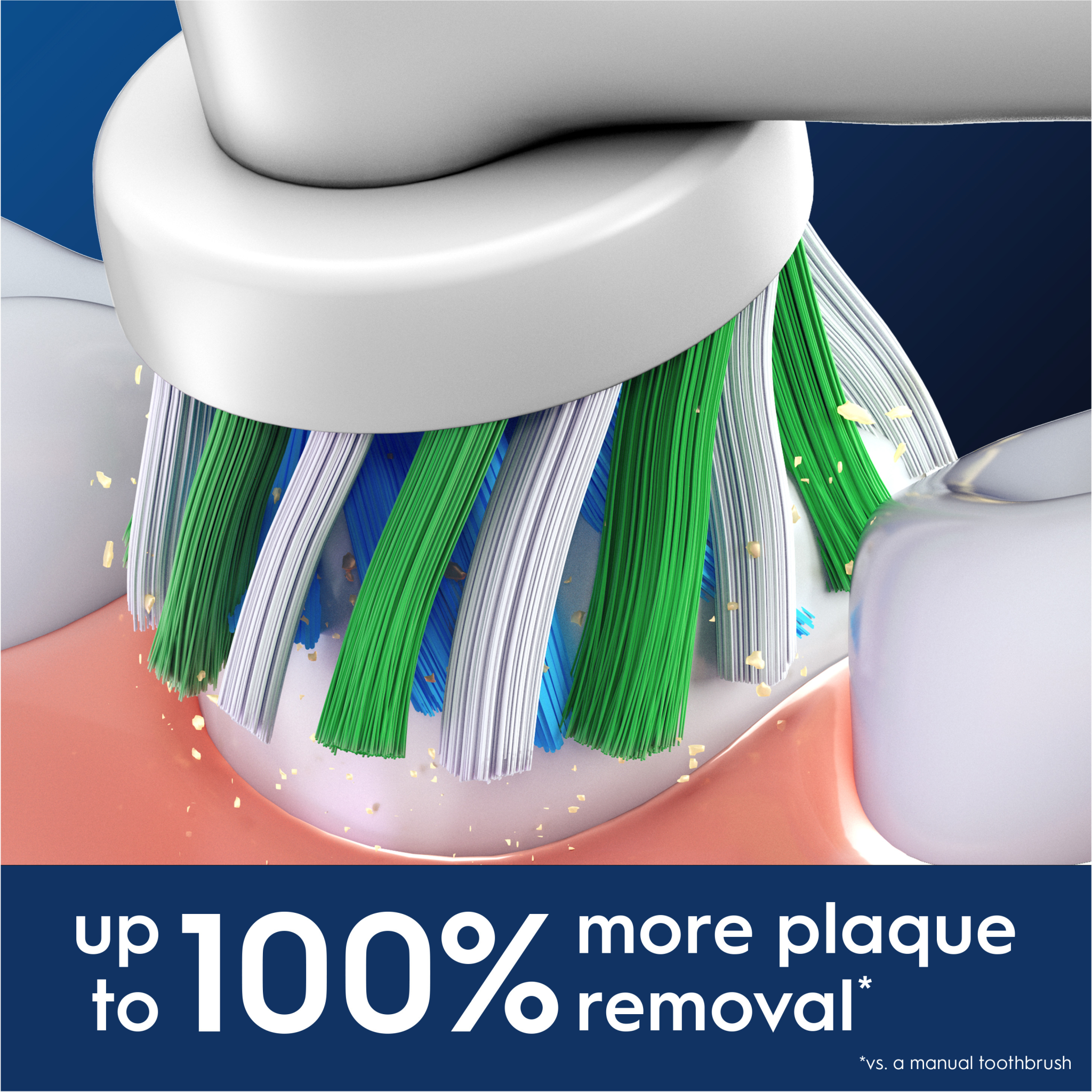 8006540892930 Oral-B Refill Refill CrossAction, white 5-pak - Løse børster Personlig pleje,Tandpleje,Tilbehør til tandpleje 2190013947 CrossAction 5ct White