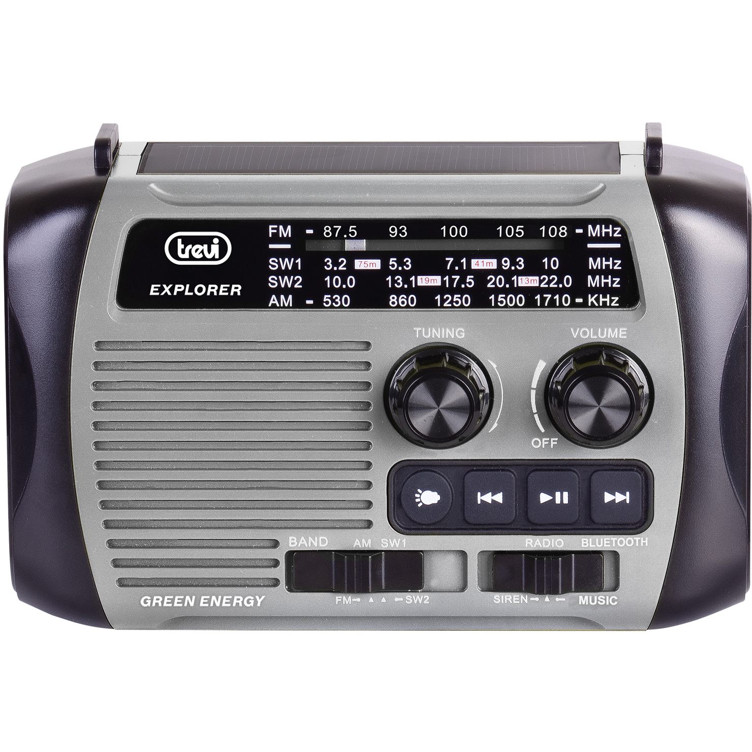 8011000040714 Trevi Explorer, transportabel radio, grå TV & HIFI,Lyd,Radioer 22900003750 L 0RA7F3010
