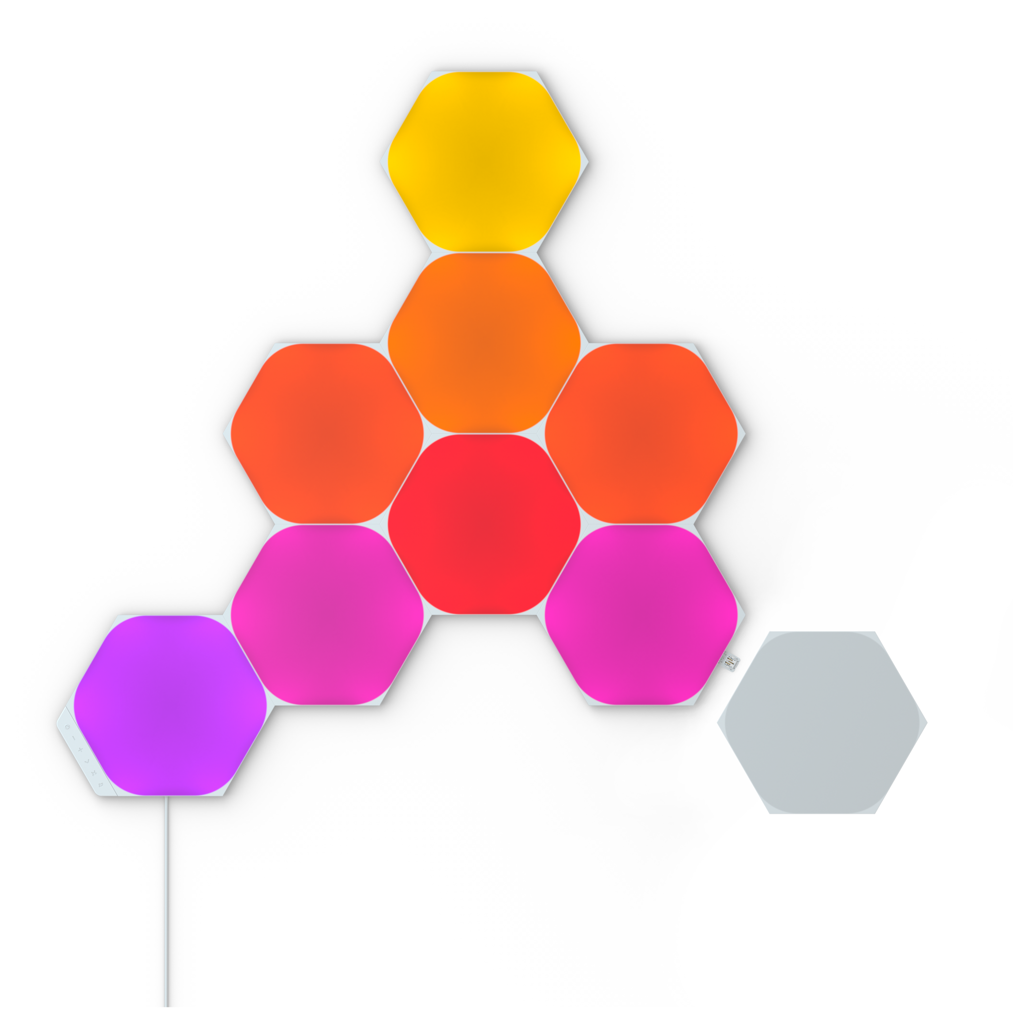 840102700657 Nanoleaf Shapes Hexagons Starter Kit 9PK Hus & Have,Smart Home,Smart belysning 15600002760 NL42-0002HX-9PK