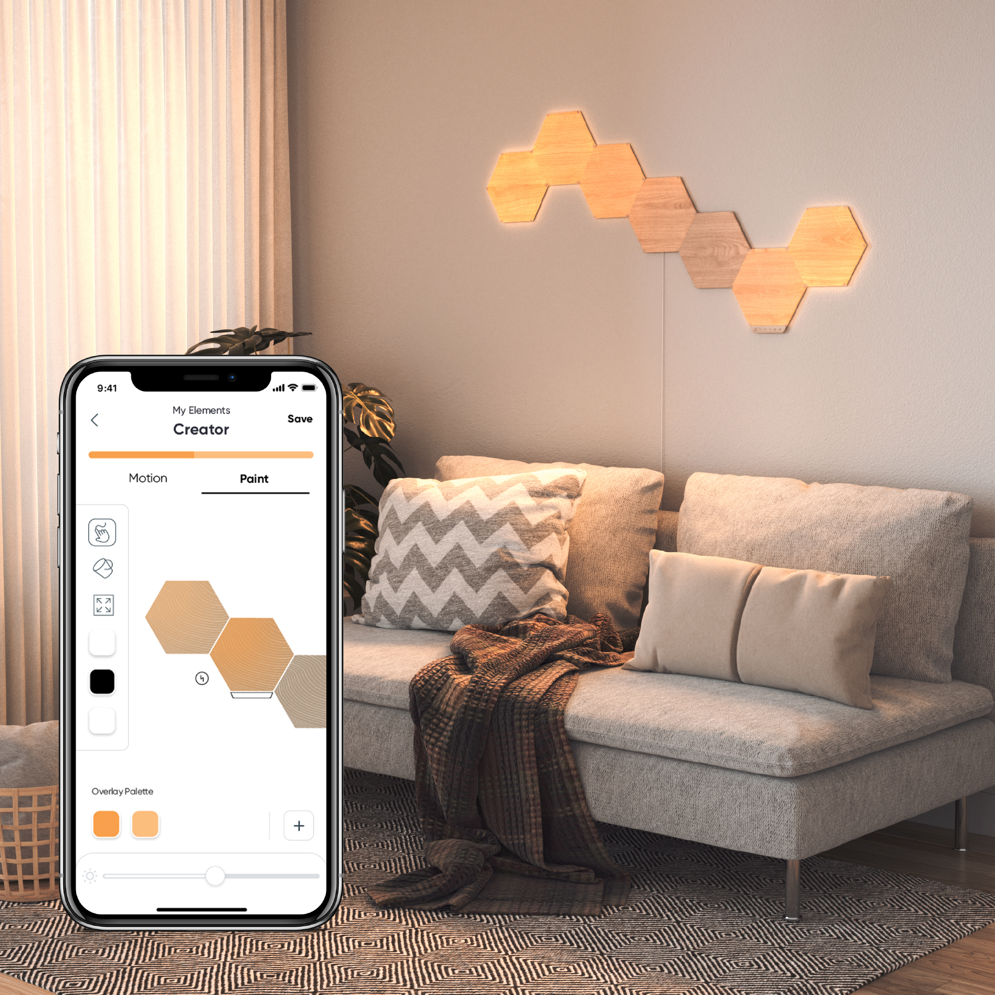 840102701661 Nanoleaf Elements Hexagons Expansion Pack 3PK Hus & Have,Smart Home,Smart belysning 15600002860 NL52-E-0001HB-3PK
