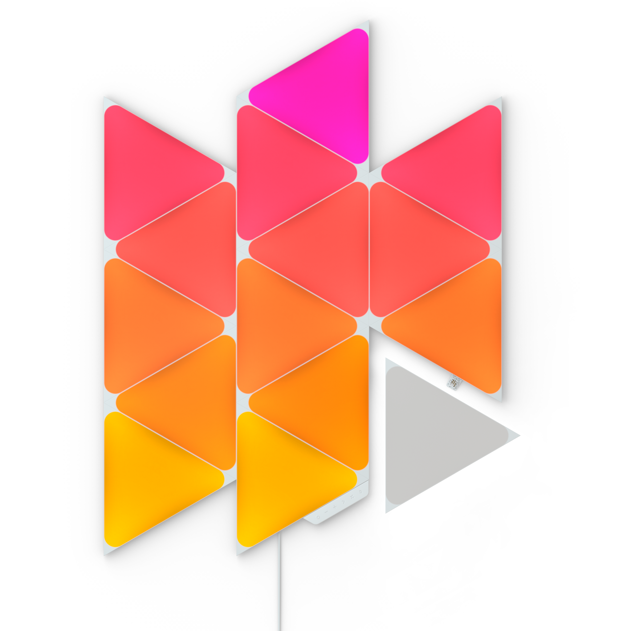 840102701692 Nanoleaf Shapes Triangles Starter Kit 15PK Hus & Have,Smart Home,Smart belysning 15600002850 NL47-6002TW-15PK