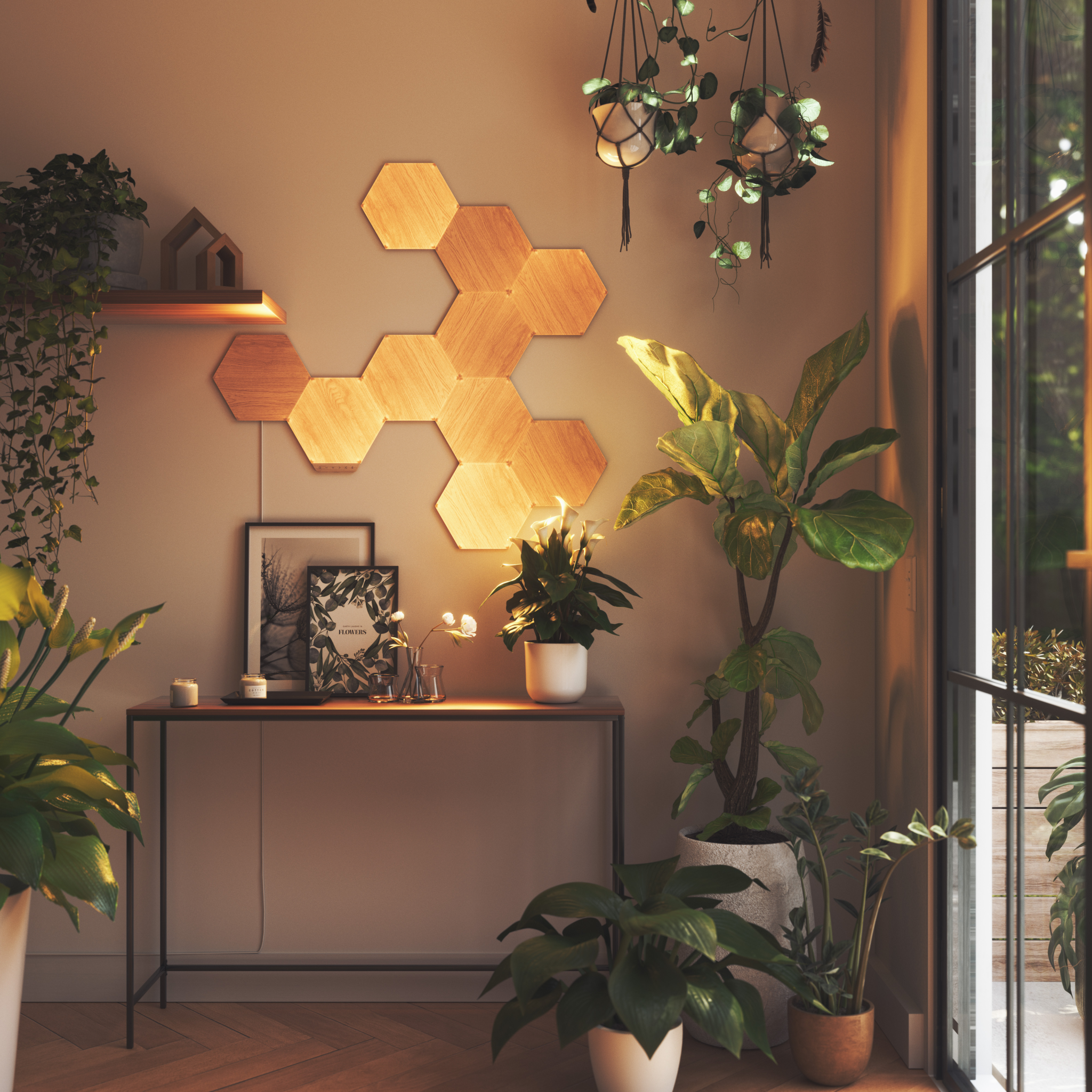 840102703924 Nanoleaf Elements Hexagons Starter Kit 13PK Hus & Have,Smart Home,Smart belysning 15600002870 NL52-K-3002HB-13PK