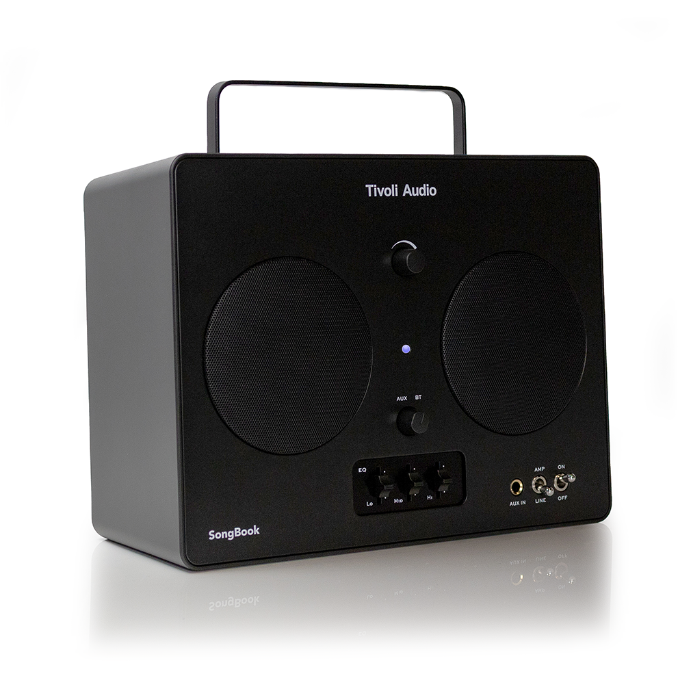 850070430203 Tivoli Audio SongBook, black - Analog EG/AUX In/Forforstærke TV & HIFI,Trådløs lyd,Bluetooth højttalere 15400001190 SB-3020-UNL