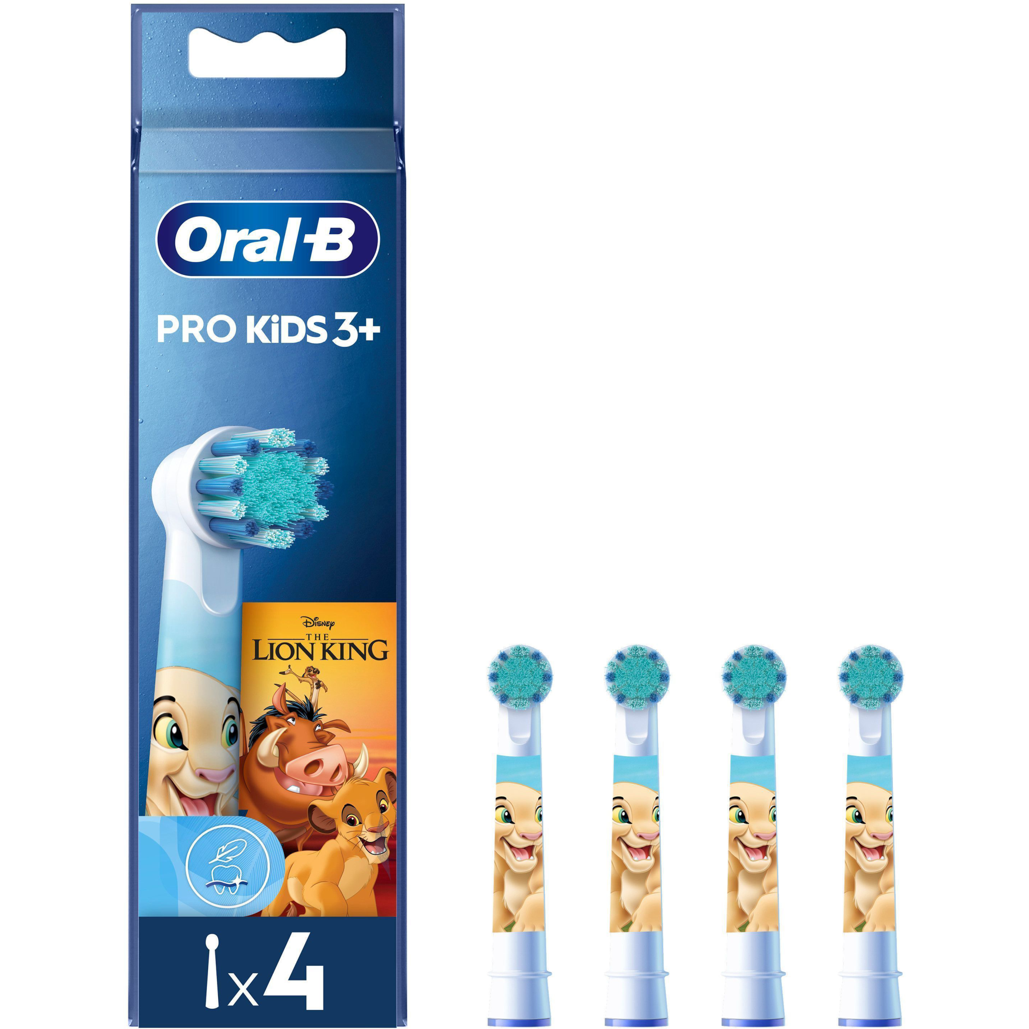 8700216301954 Oral-B Refill Lion King 4-pak - Løse børster Personlig pleje,Tandpleje,Tilbehør til tandpleje 2190013946 Lion King 4ct