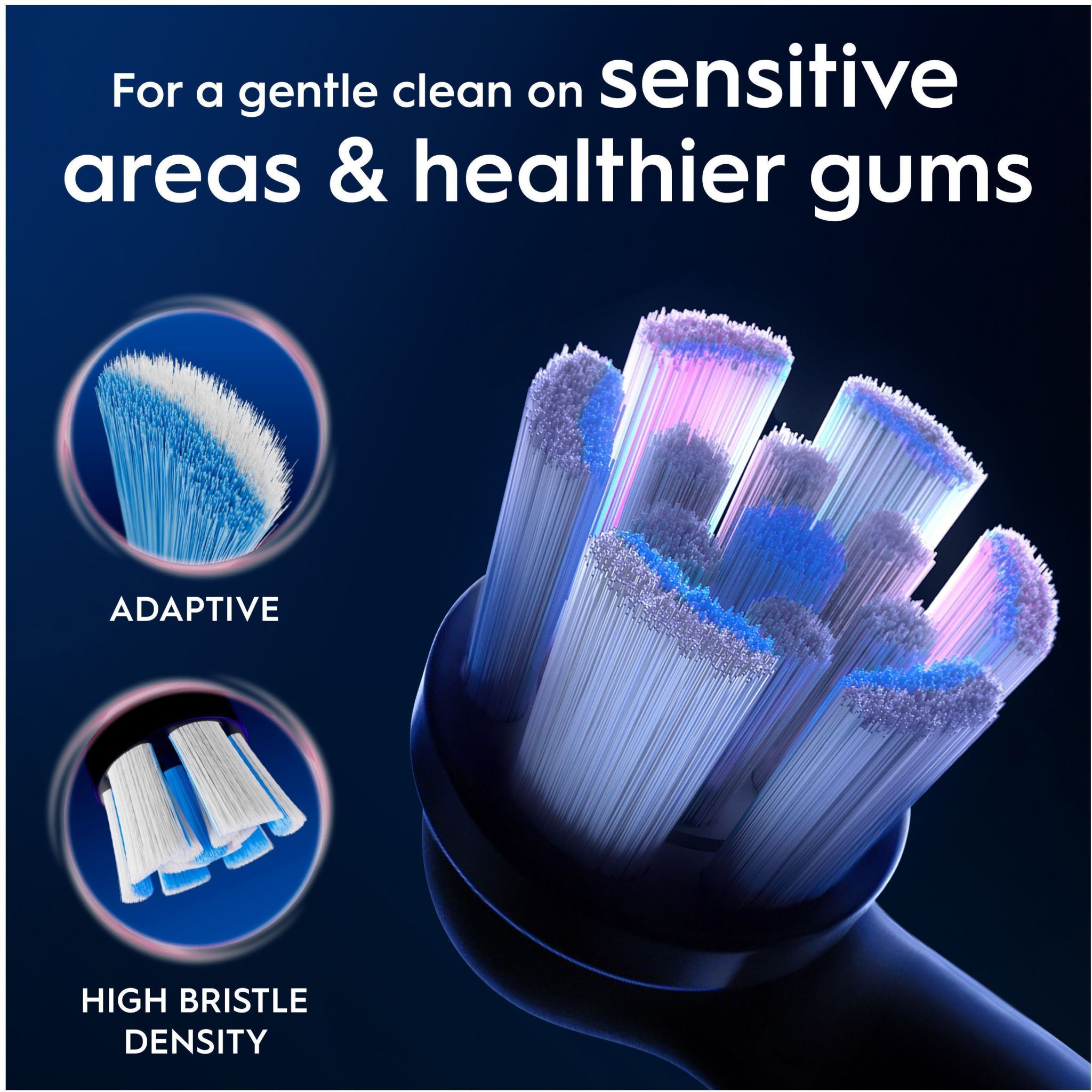 8700216599214 Oral-B Refill iO Gentle Care, black 6-pak - Løse børster Personlig pleje,Tandpleje,Tilbehør til tandpleje 2190013942 iO Gentle Care Black 6ct
