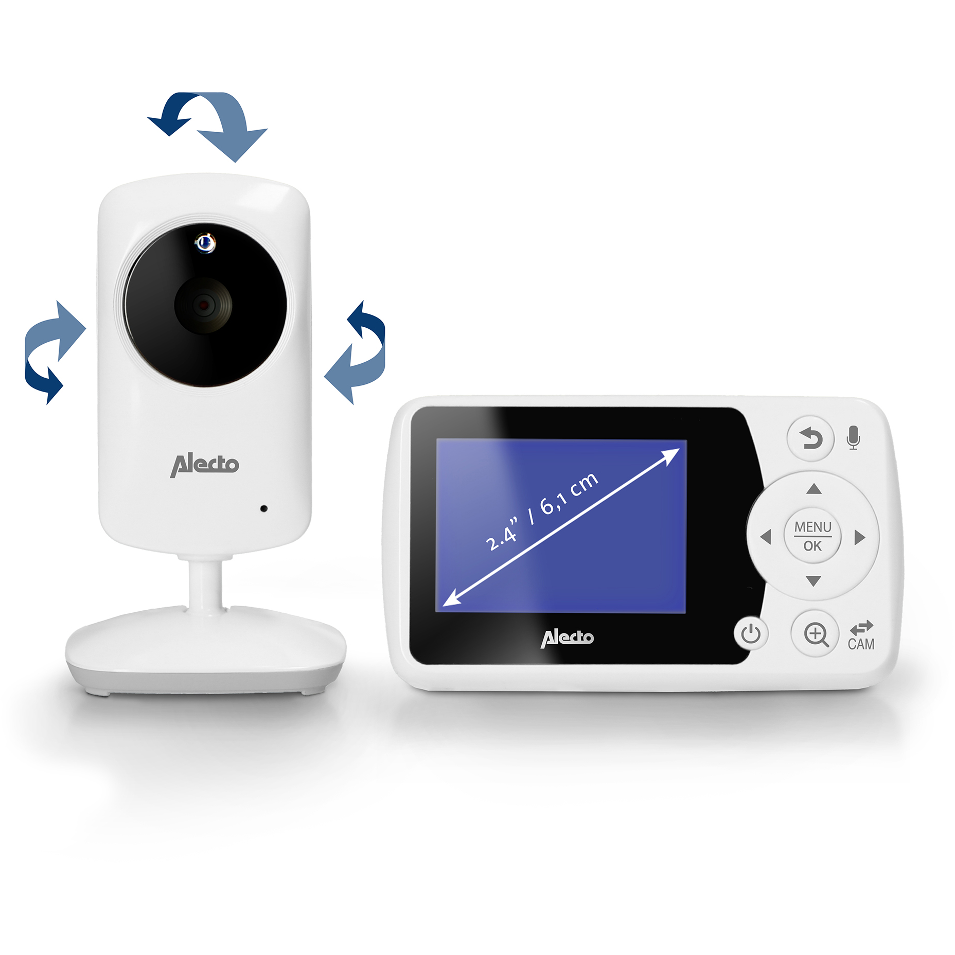 8711902080473 Alecto Video babymonitor BO64 - Babyalarm med kamera og farv Personlig pleje,Sundhed,Babyalarm 5800000360 BO64