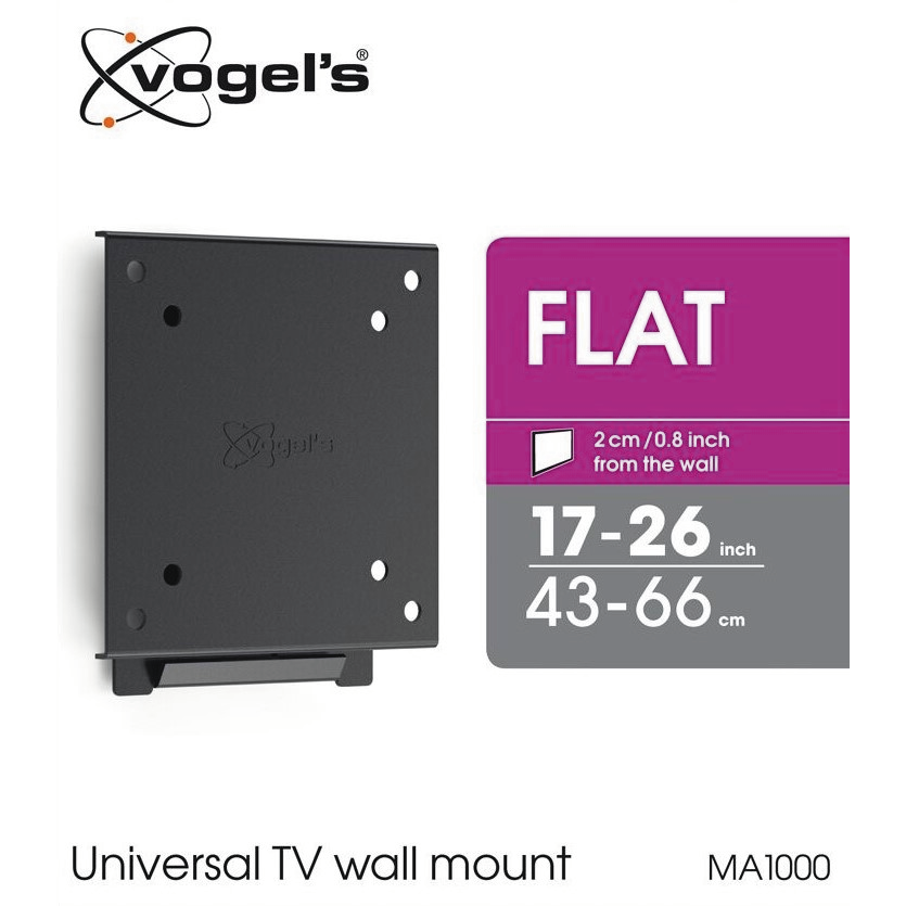 8712285336928 Vogels MA1000 Vægbeslag fladt 17-26'' - Vægbeslag TV & HIFI,TV,Vægbeslag 74600010040 MA1000