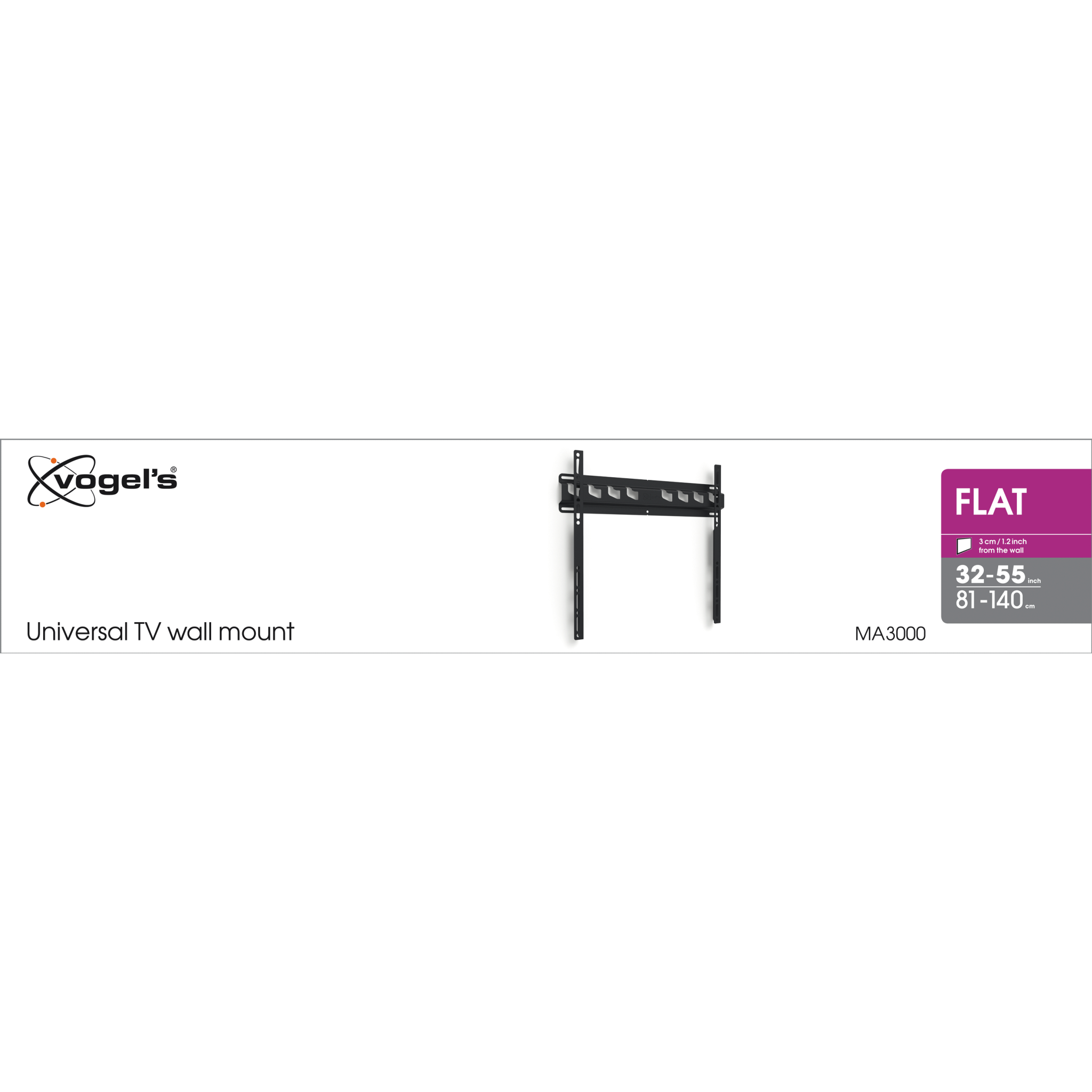 8712285337048 Vogels MA3000 Vægbeslag fladt 32-55'' - Vægbeslag TV & HIFI,TV,Vægbeslag 74600010100 MA3000