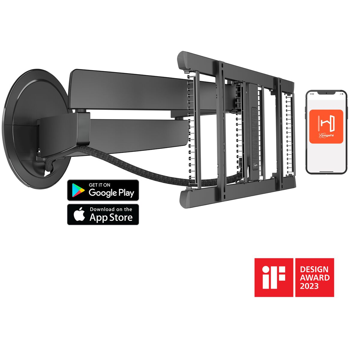 8712285350603 Vogels SIGNATURE TVM 7675 Motorized TV Wall Mount - Vægbesla TV & HIFI,TV,Vægbeslag 74600010370 SIGNATURE TVM 7675 black