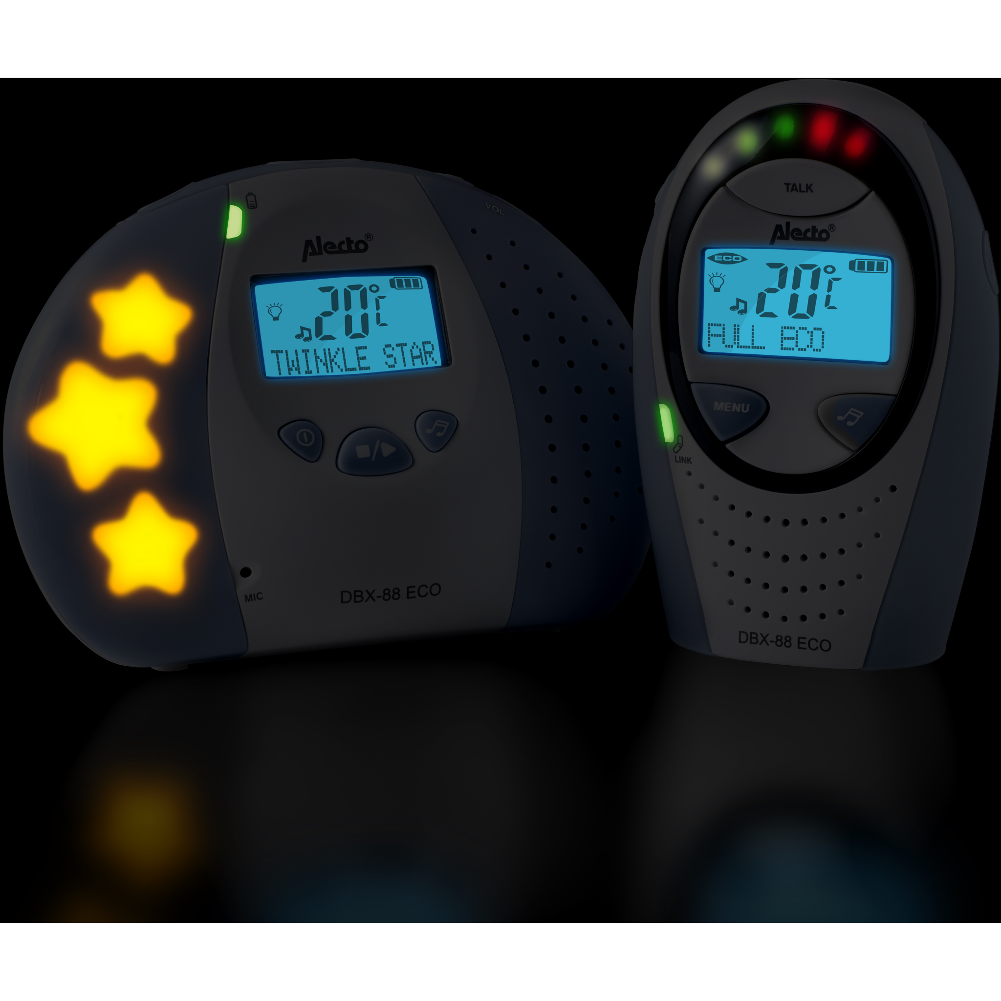 8712412560585 Alecto Full eco DECT baby monitor with display DBX-88 ECO -  Personlig pleje,Sundhed,Babyalarm 5800000410 DBX-88 ECO
