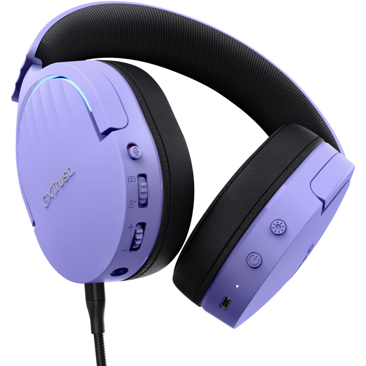 TRUST GXT491P FAYZO WIRELESS HEADSET - PURPLE - Headset