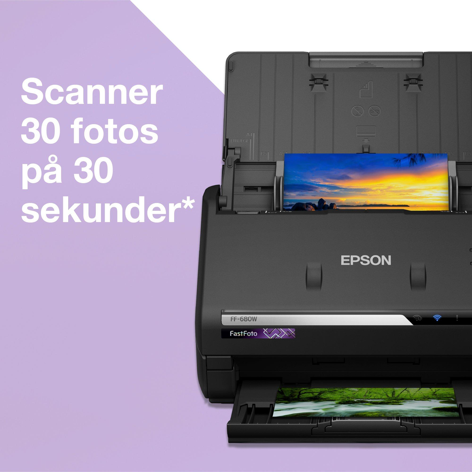 8715946654270 Epson FastFoto FF-680W - Fotoscanner Computer & IT,Printere & Scannere,Scannere 27000000150 FF-680W