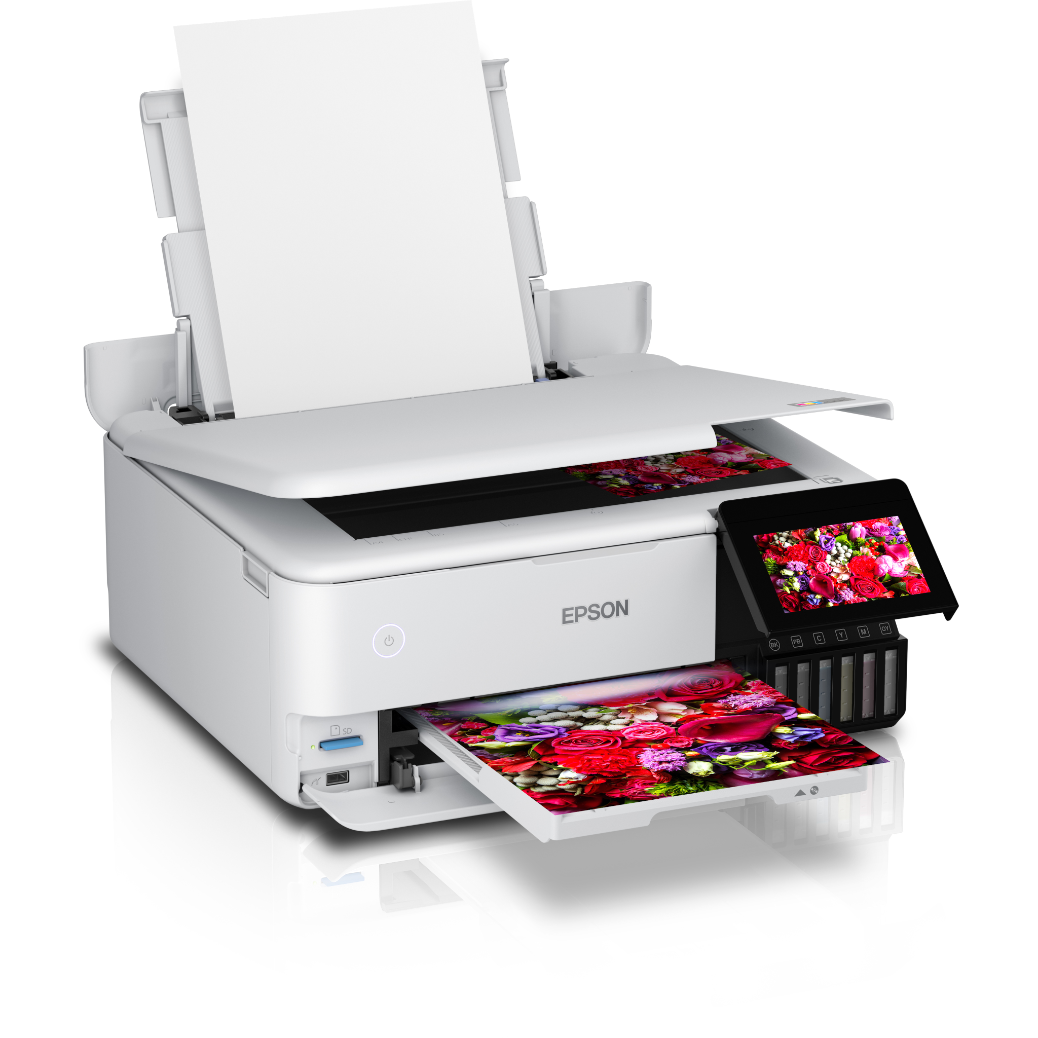 8715946676708 Epson EcoTank ET-8500 inkjet - EcoTank A4-fotoprinter Computer & IT,Printere & Scannere,Inkjet printere 2190003427 C11CJ20401