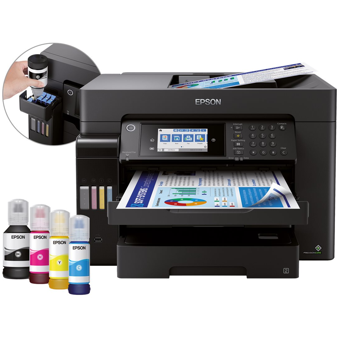 8715946734545 Epson Ecotank ET-16655 - Multifunktionsprinter Computer & IT,Printere & Scannere,Inkjet printere 2190012960 C11CH71411