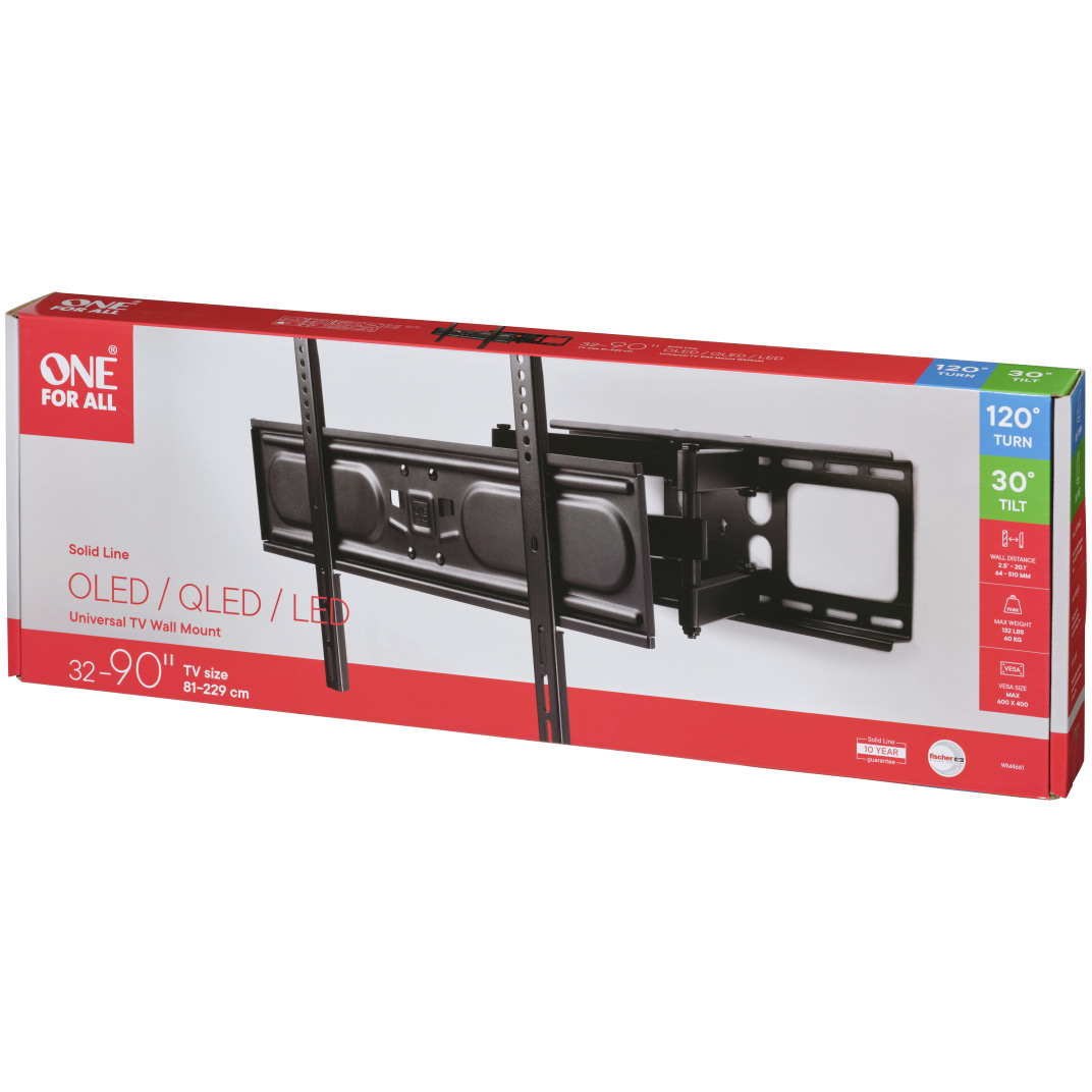 8716184064579 One For All WM4661 Solid Swivel vægbeslag TV & HIFI,TV,Vægbeslag 74600011230 WM4661