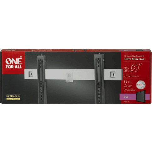 8716184066276 One For All WM6411 Ultra Slim Fixed vægbeslag TV & HIFI,TV,Vægbeslag 74600011190 WM6411