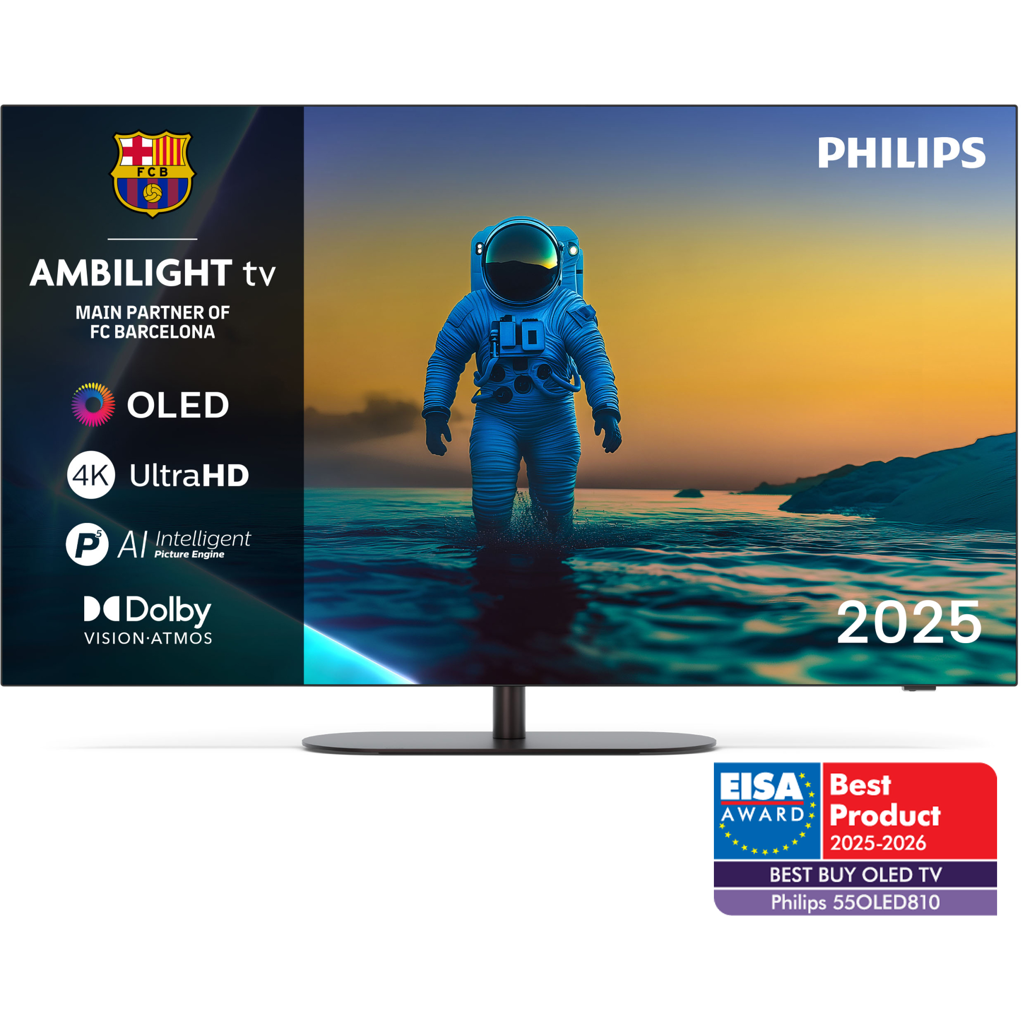 8718863046470 Philips 55OLED810/12 - OLED 4K Google TV med Ambilight TV & HIFI,TV,TV 2190013222 55OLED810/12