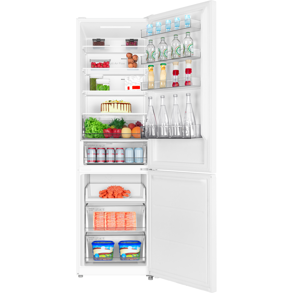 8720568111056 TCL RP456BWE0NE fritstående kølefryseskab Hvidevarer,Kølefryseskabe,Fritstående kølefryseskabe 2190015711 RP456BWE0NE