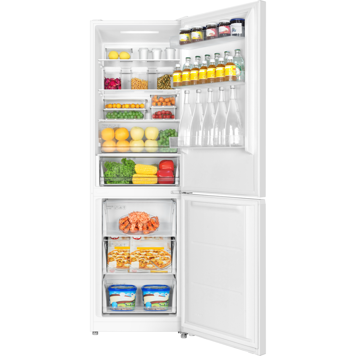 8720568115283 TCL RP406BWD0 fritstående kølefryseskab Hvidevarer,Kølefryseskabe,Fritstående kølefryseskabe 2190015714 RP406BWD0
