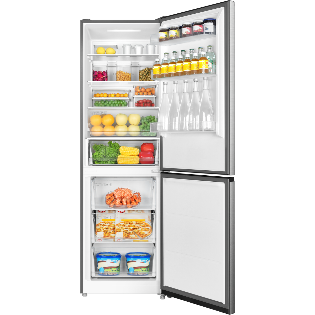 8720568115290 TCL RP406BLD0 fritstående kølefryseskab Hvidevarer,Kølefryseskabe,Fritstående kølefryseskabe 2190015715 RP406BLD0