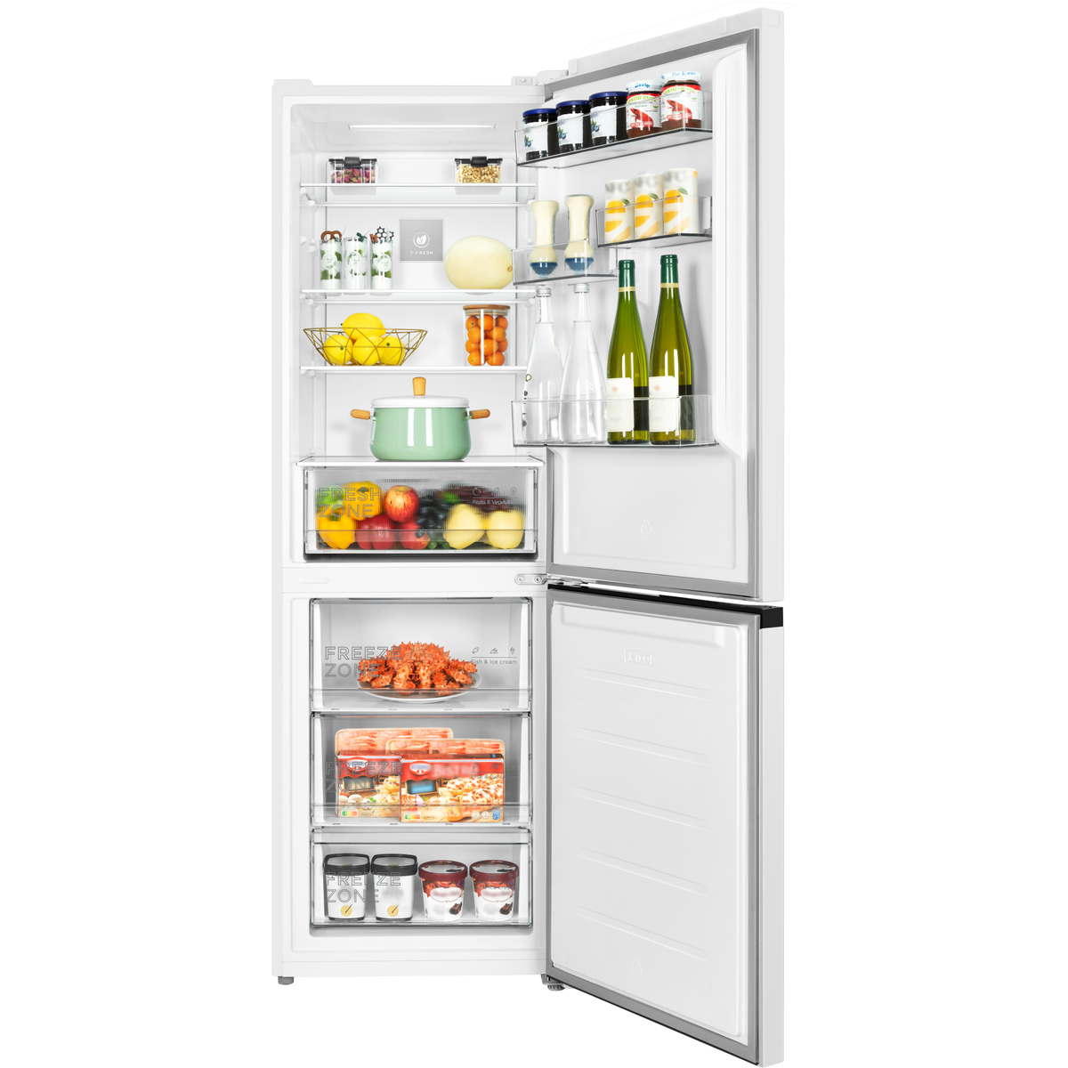 8720568115450 TCL RF442BWE0 fritstående kølefryseskab Hvidevarer,Kølefryseskabe,Fritstående kølefryseskabe 2190015706 RF442BWE0