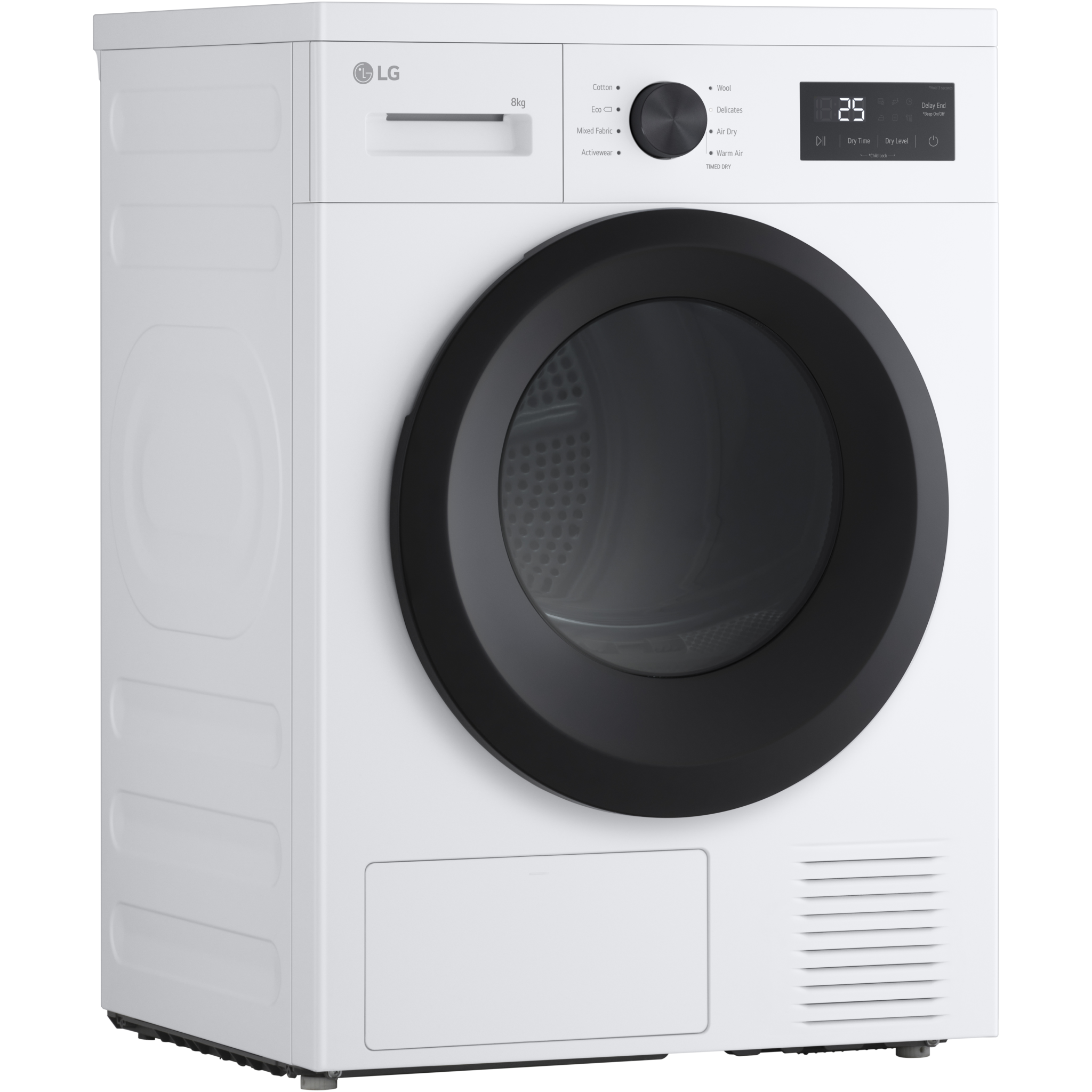 8806096588437 LG RHA1008NWKB kondenstørretumbler med varmepumpe Hvidevarer,Tørretumbler,Kondenstørretumblere 2190014780 RHA1008NWKB