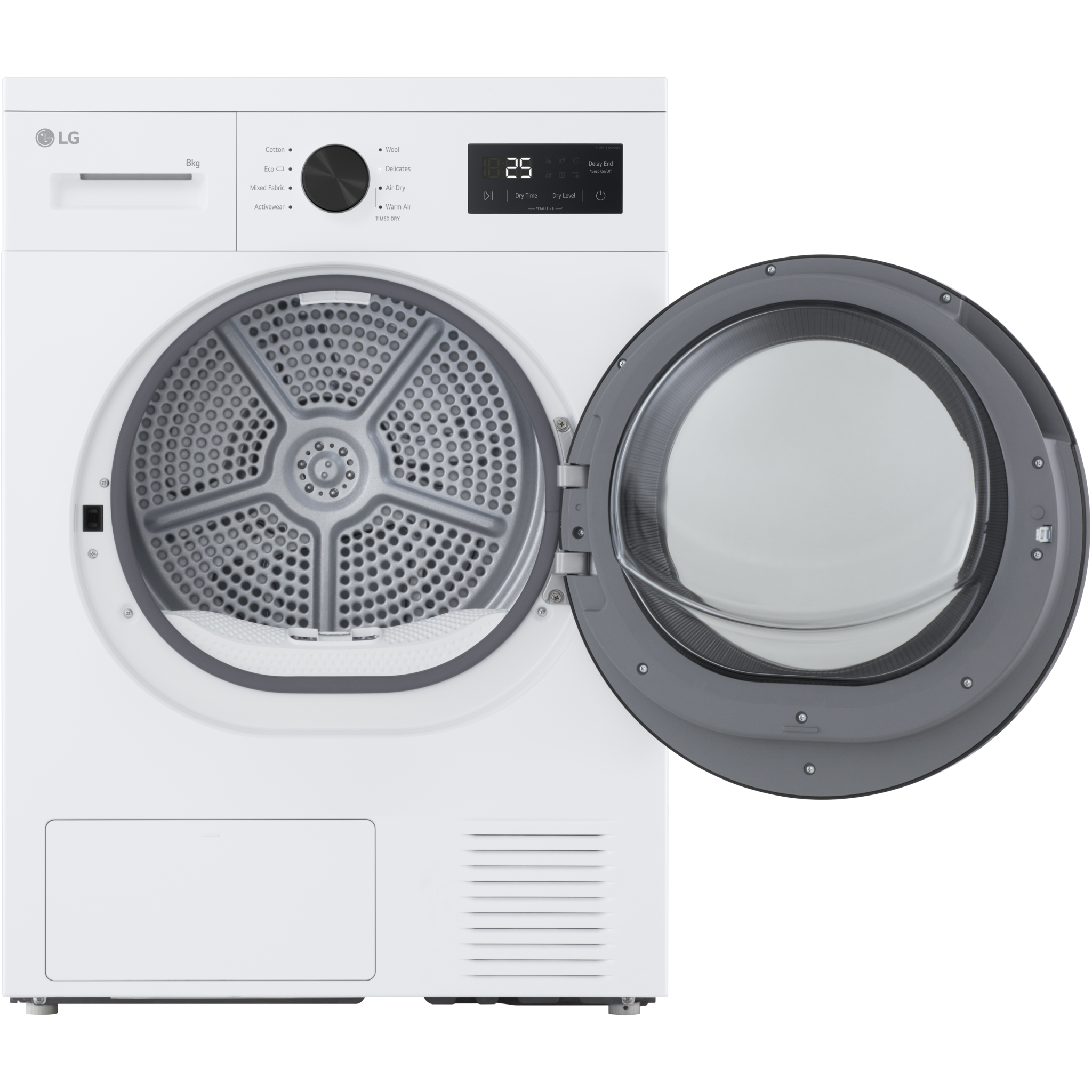 8806096588437 LG RHA1008NWKB kondenstørretumbler med varmepumpe Hvidevarer,Tørretumbler,Kondenstørretumblere 2190014780 RHA1008NWKB