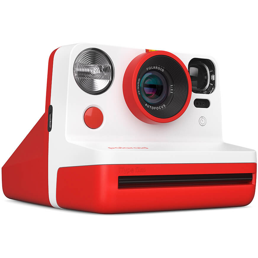 9120096773747 Polaroid Kamera Now Gen. 2, rød/hvid - Instantkamera, opladb Foto,Analog kameraer,Analog kameraer 15000003730 