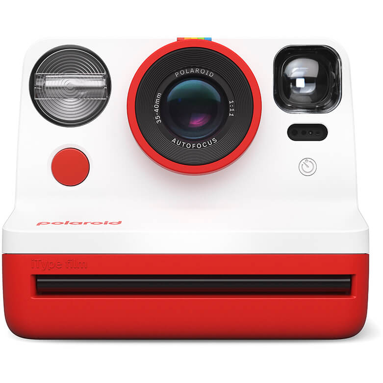 9120096773747 Polaroid Kamera Now Gen. 2, rød/hvid - Instantkamera, opladb Foto,Analog kameraer,Analog kameraer 15000003730 