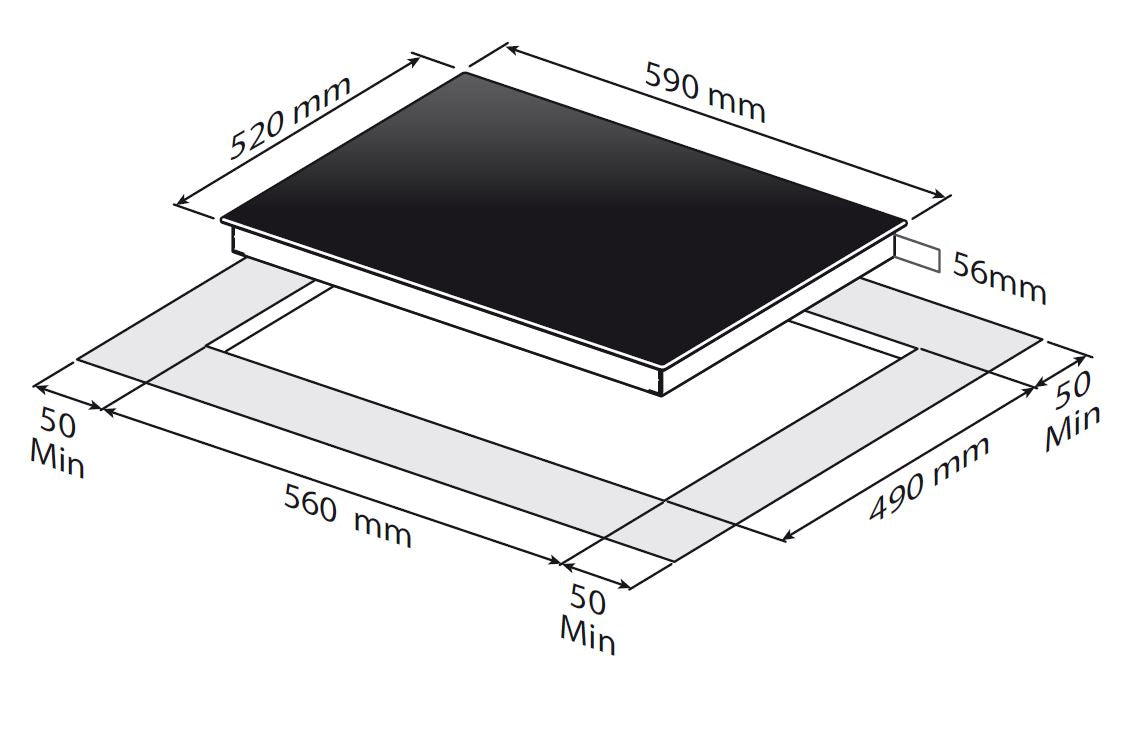 Vestfrost VIH 1060 P - Induktionskogeplade