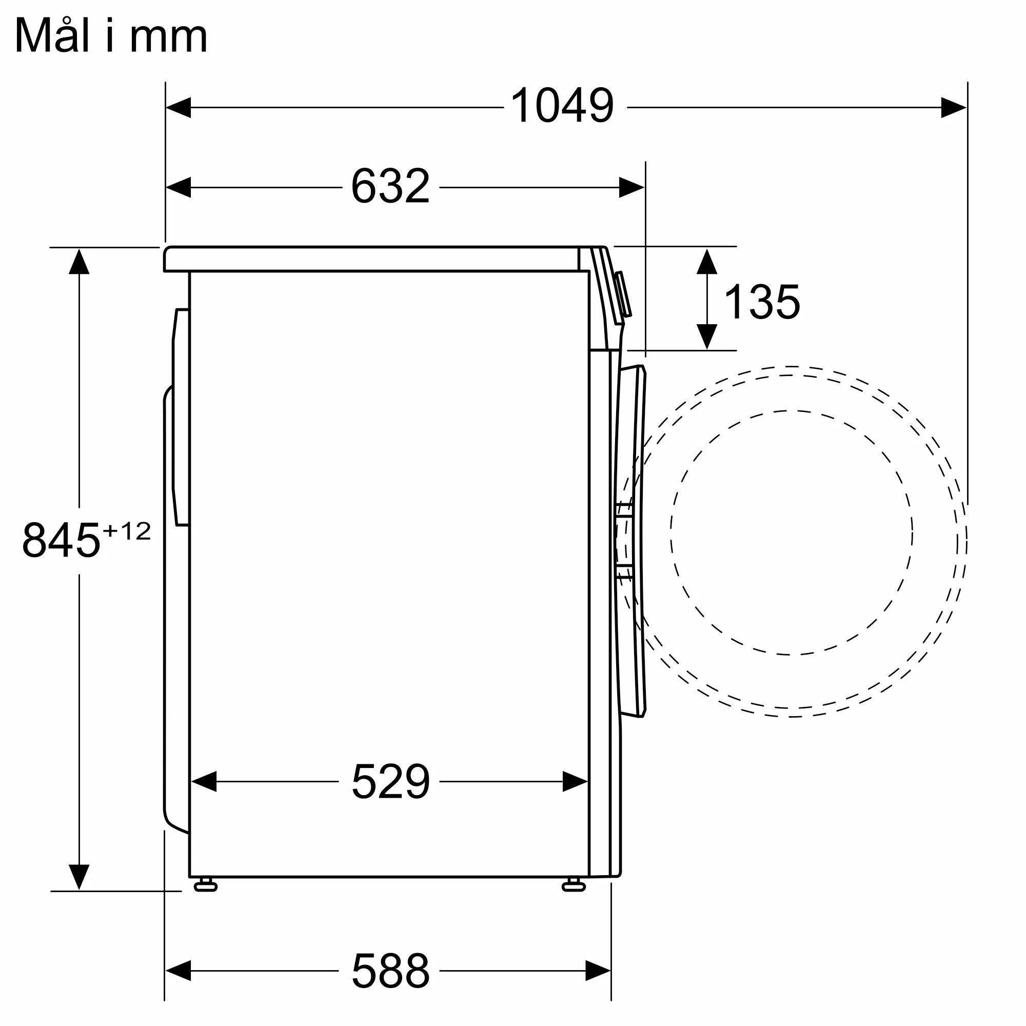 Siemens WG54G2ZLDN - Frontbetjent vaskemaskine