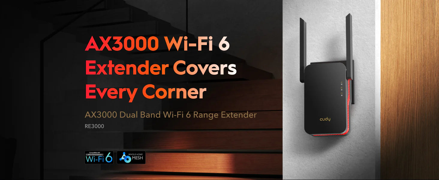 CUDY Wi-Fi Repeater RE3000